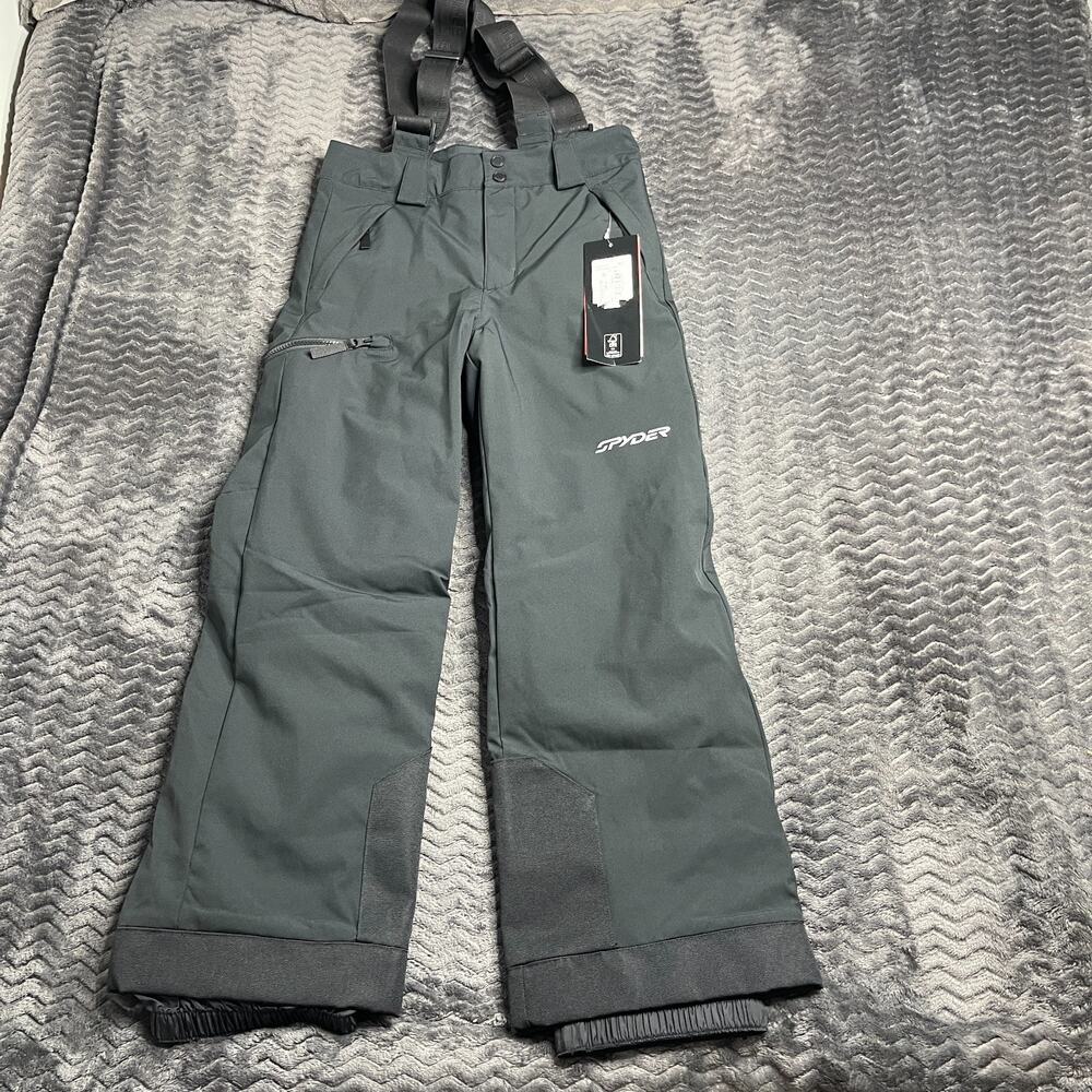 SPYDER PROPULSION Women’s Black Suspender Snow Ski Softshell Pants sz 12 NWT